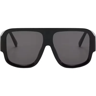 Fifth & Ninth Rosie 57mm Polarized Aviator Sunglasses In Black