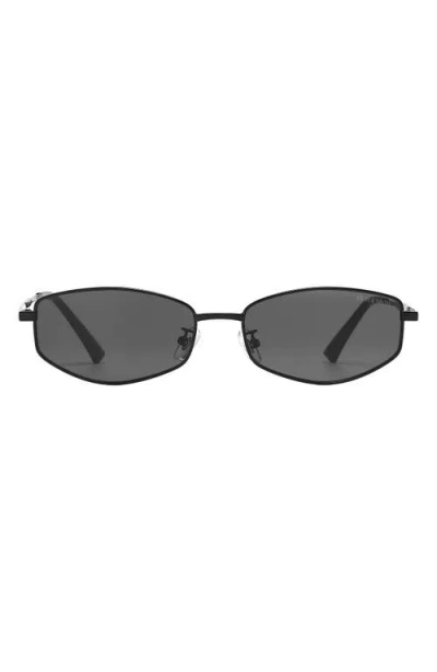 Fifth & Ninth Rowan 53mm Polarized Geometric Sunglasses In Black