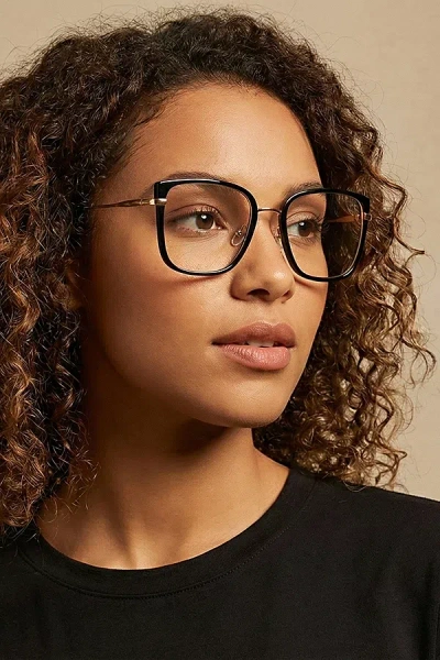 Fifth & Ninth Sahara Square Blue Light Glasses In Black, Women's At Urban Outfitters