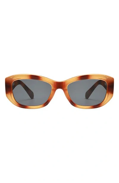 Fifth & Ninth Simone 55mm Polarized Geometric Sunglasses In Brown
