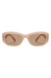 Fifth & Ninth Simone 55mm Polarized Geometric Sunglasses In Brown