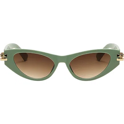 Fifth & Ninth Story 69mm Oversize Polarized Cat Eye Sunglasses