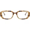 Fifth & Ninth Talon 52mm Square Blue Light Blocking Glasses In Brown