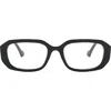 Fifth & Ninth Talon 52mm Square Blue Light Blocking Glasses In Black