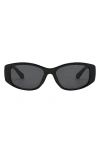 Fifth & Ninth Tara 55mm Polarized Geometric Sunglasses In Black