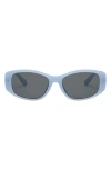 Fifth & Ninth Tara 55mm Polarized Geometric Sunglasses In Blue