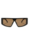 Fifth & Ninth Tatum 61mm Square Sunglasses In Brown/black