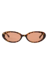 Fifth & Ninth Taya 53mm Polarized Oval Sunglasses In Torte/brown
