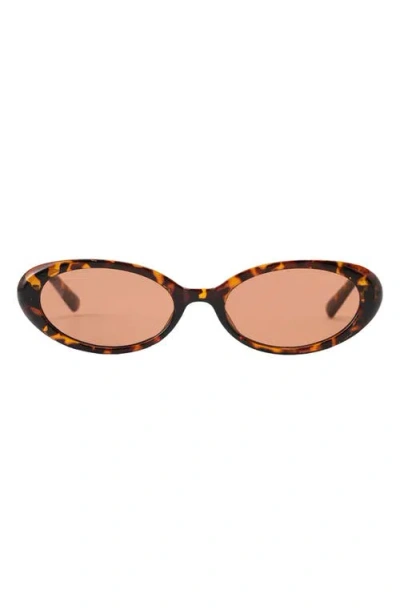 Fifth & Ninth Taya 53mm Polarized Oval Sunglasses In Torte/brown