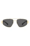 Fifth & Ninth Taylor 58mm Polarized Aviator Sunglasses In Gold