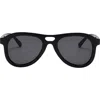 Fifth & Ninth Thayer 50mm Polarized Aviator Sunglasses In Black