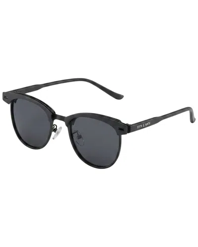 Fifth & Ninth Unisex Knox 51mm Polarized Sunglasses In Black