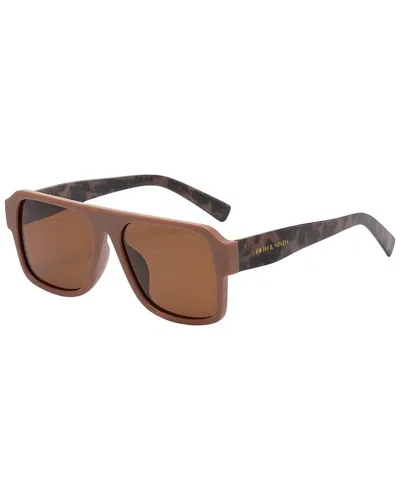 Fifth & Ninth Unisex Lennon 68mm Polarized Sunglasses In Brown