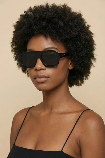 Fifth & Ninth Vesper Aviator Polarized Sunglasses In Black At Urban Outfitters