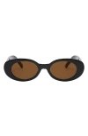 Fifth & Ninth Vivi 50mm Polarized Oval Sunglasses In Multi