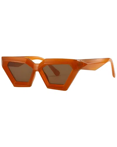 Fifth & Ninth Women's Alaia 53mm Polarized Sunglasses In Orange