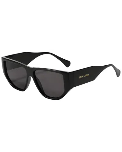 Fifth & Ninth Women's Ash 56mm Polarized Sunglasses In Black