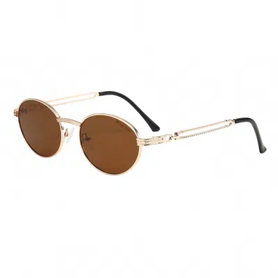 Fifth & Ninth Women's Blake Polarized Sunglasses In Brown/gold