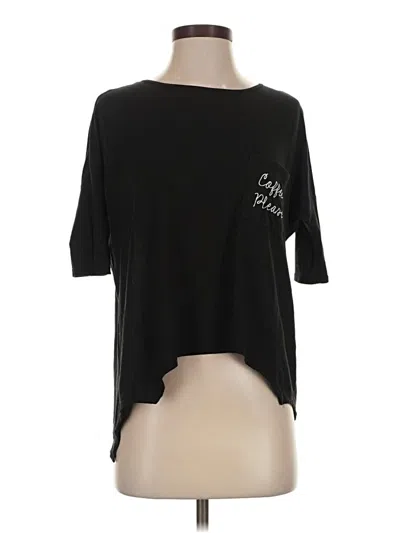 Pre-owned Fifth Sun 3/4 Sleeve T-shirt In Black