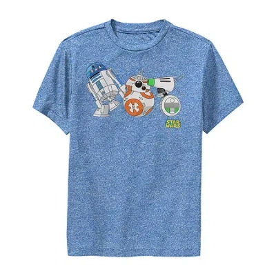 Fifth Sun Big Kid Boys Crew Neck Short Sleeve Regular Fit Star Wars Graphic T-shirt In Blue