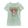 Fifth Sun Big Kid Girls Crew Neck Short Sleeve Regular Fit Star Wars Graphic T-shirt In Green