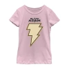 Fifth Sun Black Adam Little & Big Kid Girls Crew Neck Short Sleeve Regular Fit Dc Comics Graphic T-shirt In Pink