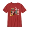 Fifth Sun Captain Hook Little & Big Kid Boys Crew Neck Short Sleeve Regular Fit Peter Pan Graphic T-shirt In Red