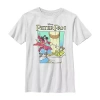 Fifth Sun Captain Hook Little & Big Kid Boys Crew Neck Short Sleeve Regular Fit Peter Pan Graphic T-shirt In White