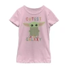 Fifth Sun Cutest Little Child Little & Big Kid Girls Crew Neck Short Sleeve Slim Fit Star Wars Graphic T-shirt In Pink