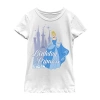 Fifth Sun Disney Little & Big Kid Girls Crew Neck Short Sleeve Regular Fit Cinderella Graphic T-shirt In White