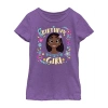 Fifth Sun Disney Little & Big Kid Girls Crew Neck Short Sleeve Regular Fit Encanto Graphic T-shirt In Purple
