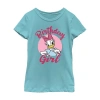 Fifth Sun Disney Little & Big Kid Girls Crew Neck Short Sleeve Regular Fit Mickey And Friends Graphic T-shirt In Blue