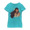Fifth Sun Disney Little & Big Kid Girls Crew Neck Short Sleeve Regular Fit Pocahontas Graphic T-shirt In Blue