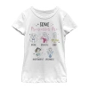 Fifth Sun Disney Little & Big Kid Girls Crew Neck Short Sleeve Regular Fit Princess Graphic T-shirt In White
