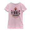 Fifth Sun Fennec Shand Little & Big Kid Girls Crew Neck Short Sleeve Slim Fit Star Wars Graphic T-shirt In Pink