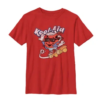 Fifth Sun Kool-aid Little & Big Kid Boys Crew Neck Short Sleeve Regular Fit Graphic T-shirt In Red