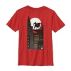 Fifth Sun Little & Big Kid Boys Crew Neck Short Sleeve Regular Fit Batman Graphic T-shirt In Red