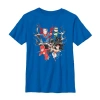Fifth Sun Little & Big Kid Boys Crew Neck Short Sleeve Regular Fit Dc Comics Graphic T-shirt In Blue