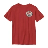 Fifth Sun Little & Big Kid Boys Crew Neck Short Sleeve Regular Fit Jurassic World Graphic T-shirt In Red