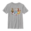 Fifth Sun Little & Big Kid Boys Crew Neck Short Sleeve Regular Fit Looney Tunes Graphic T-shirt In Gray