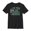 Fifth Sun Little & Big Kid Boys Crew Neck Short Sleeve Regular Fit Luigi Super Mario Graphic T-shirt In Black