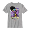 Fifth Sun Little & Big Kid Boys Crew Neck Short Sleeve Regular Fit Marvel Moon Girl Graphic T-shirt In Gray