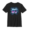 Fifth Sun Little & Big Kid Boys Crew Neck Short Sleeve Regular Fit Mtv Graphic T-shirt In Black