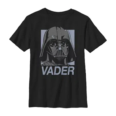 Fifth Sun Little & Big Kid Boys Crew Neck Short Sleeve Regular Fit Star Wars Graphic T-shirt In Black