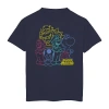Fifth Sun Little & Big Kid Boys Crew Neck Short Sleeve Regular Fit Super Mario Graphic T-shirt In Blue