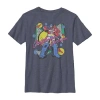 Fifth Sun Little & Big Kid Boys Crew Neck Short Sleeve Regular Fit Transformers Graphic T-shirt In Blue