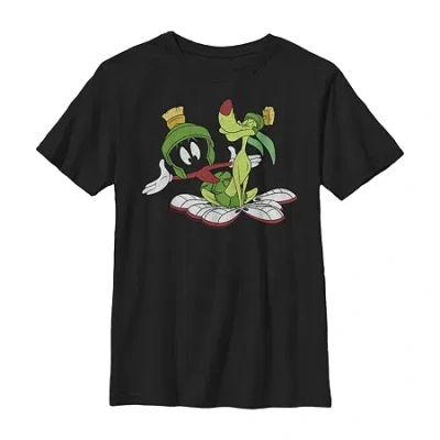 Fifth Sun Little & Big Kid Boys Crew Neck Short Sleeve Slim Fit Looney Tunes Graphic T-shirt In Black