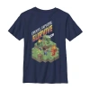 Fifth Sun Little & Big Kid Boys Crew Neck Short Sleeve Slim Fit Minecraft Graphic T-shirt In Blue