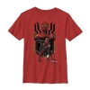 Fifth Sun Little & Big Kid Boys Crew Neck Short Sleeve Slim Fit Spiderman Graphic T-shirt In Red