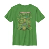 Fifth Sun Little & Big Kid Boys Crew Neck Short Sleeve Slim Fit Teenage Mutant Ninja Turtles Graphic T-shirt In Green